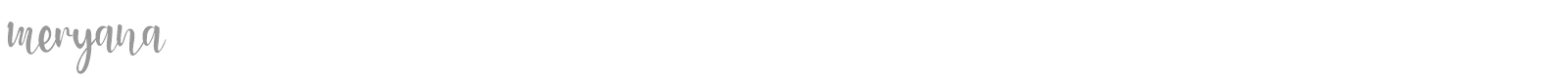 Meryana font preview